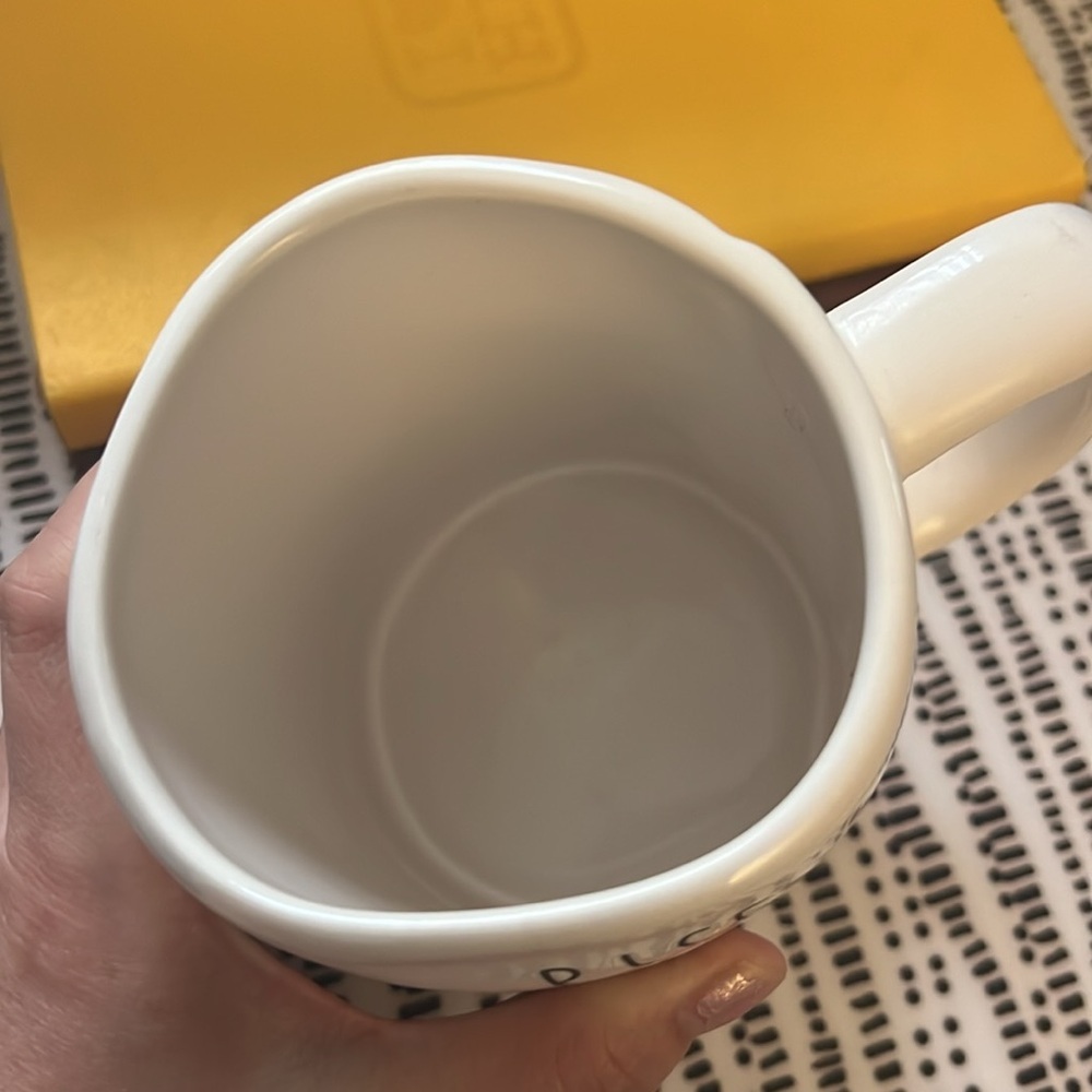 White Ceramic Mug - Rise & Shine - Picture 2 of 3